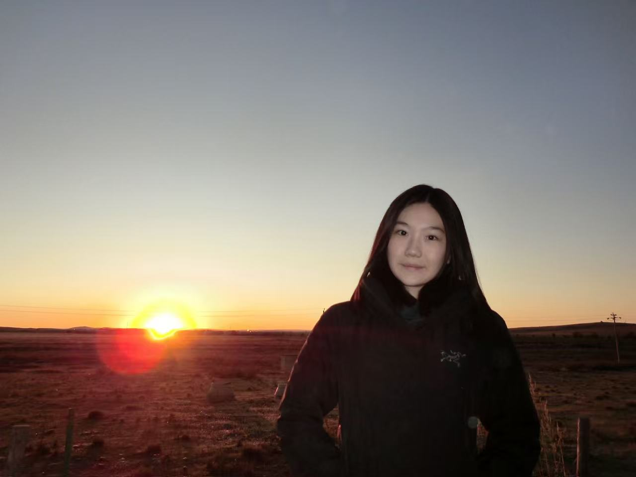 Ziyi Alicia Chai at sunset