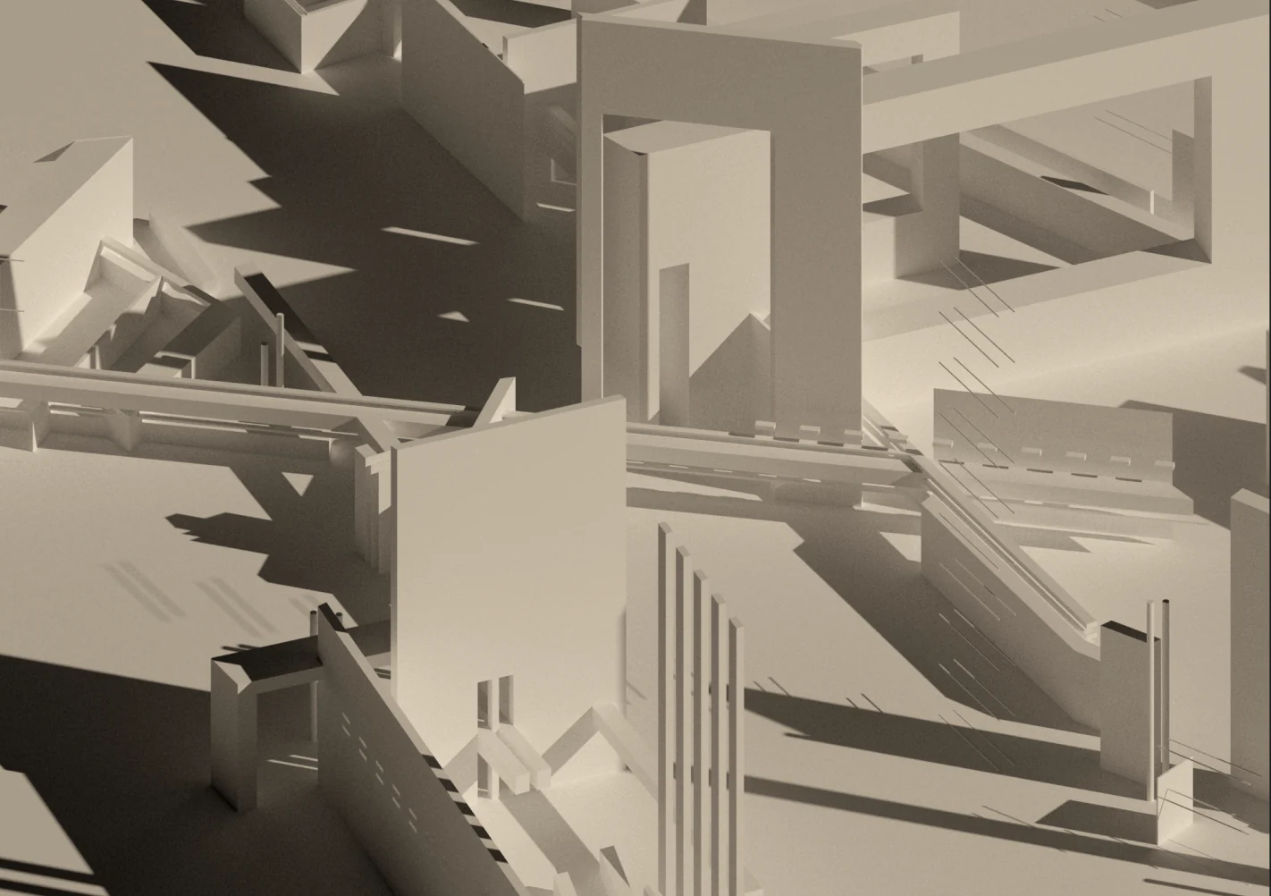 The Polyphony — architectural model detail